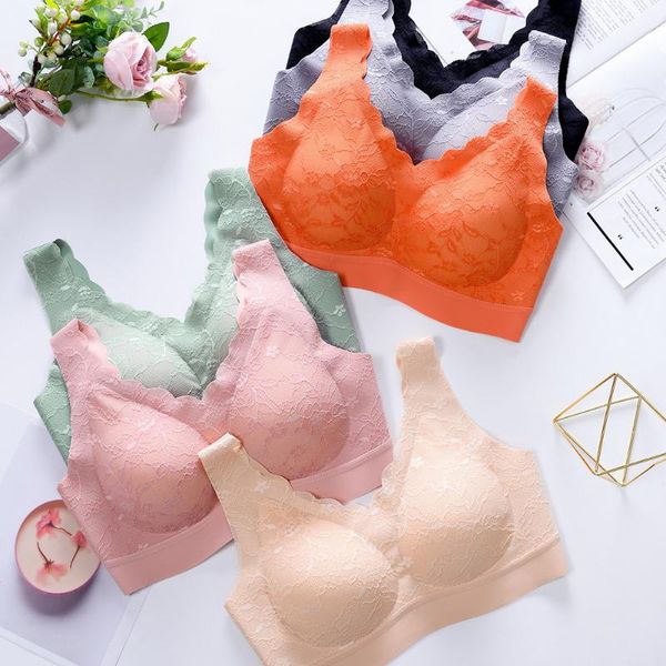 camisoles & tanks women sleeping bras thin soft seamless with removable latex pads lace comfy daily ac889, Black;white
camisoles & tanks women sleeping bras thin soft seamless with removable latex pads lace comfy daily ac889, Black;white