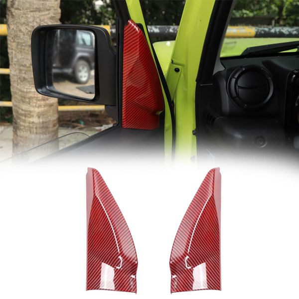 red carbon fiber front window a pillar triangle decoration bezel cover stickers for suzuki jimny 19+ interior accessories
red carbon fiber front window a pillar triangle decoration bezel cover stickers for suzuki jimny 19+ interior accessories