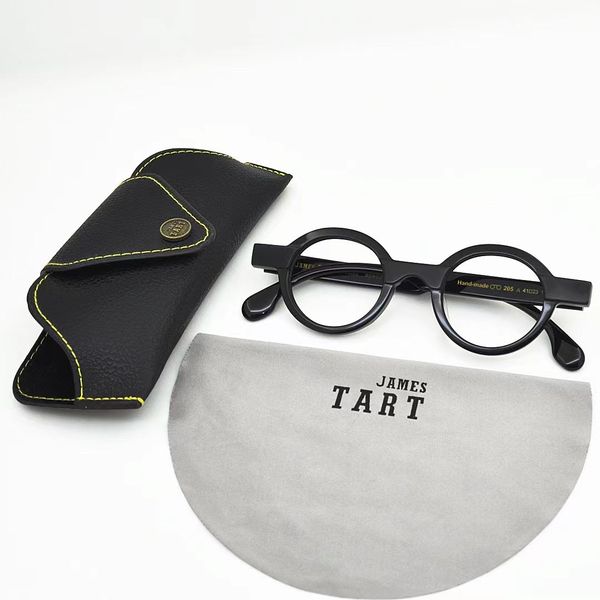 james tart 205 optical eyeglasses for retro style anti-blue light lens plate round full frame with box, White;black
james tart 205 optical eyeglasses for retro style anti-blue light lens plate round full frame with box, White;black