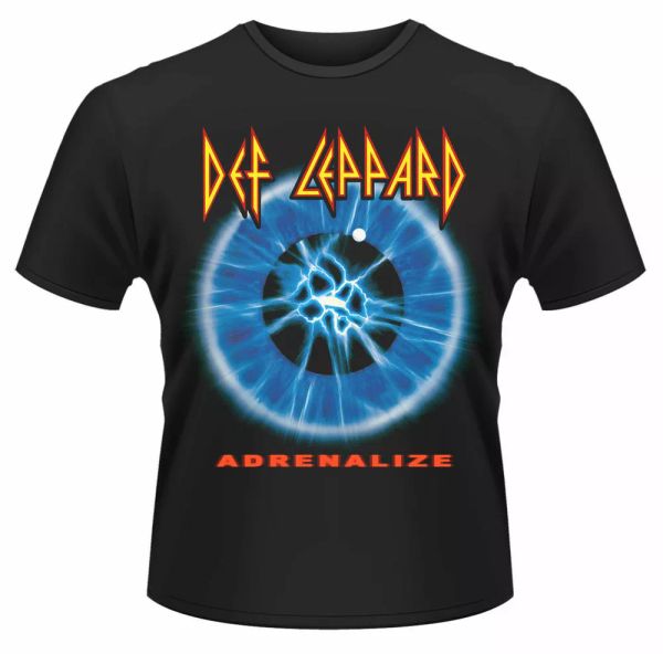 official def leppard t shirt adrenalize black mens classic rock metal tee new, White;black
official def leppard t shirt adrenalize black mens classic rock metal tee new, White;black