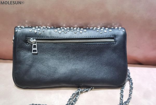 waist bags womens black leather studs wild shoulder bag rivets two chains messenger zippers
waist bags womens black leather studs wild shoulder bag rivets two chains messenger zippers