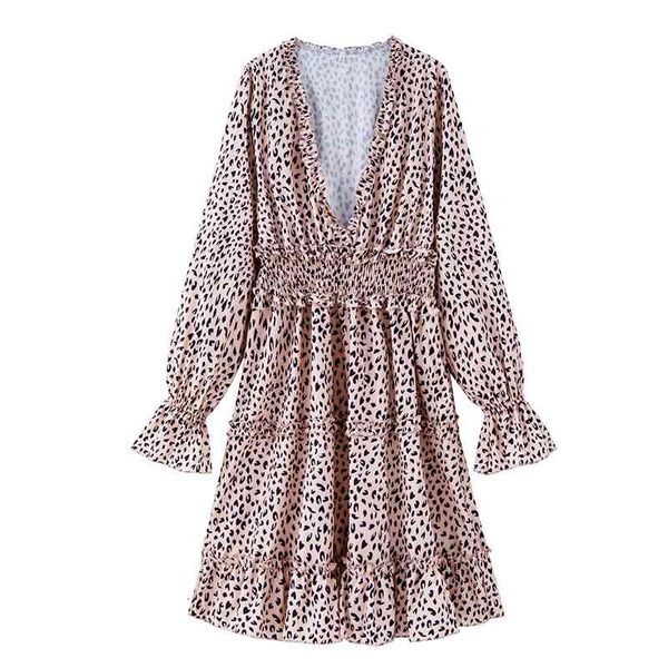 casual dresses autumn deep v neck leopard print for women winter long sleeve ruffles a line slim female party vestidos m57i, Black;gray
casual dresses autumn deep v neck leopard print for women winter long sleeve ruffles a line slim female party vestidos m57i, Black;gray