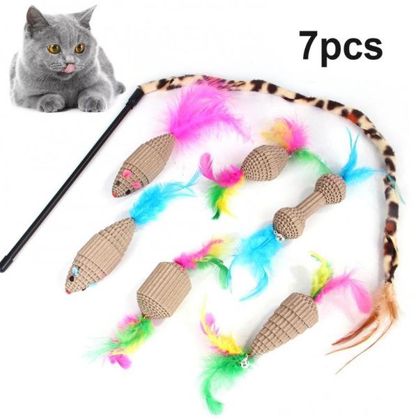 cat toys 70% drop7pcs kitten corrugated paper mouse stick feather funny interactive pet
cat toys 70% drop7pcs kitten corrugated paper mouse stick feather funny interactive pet