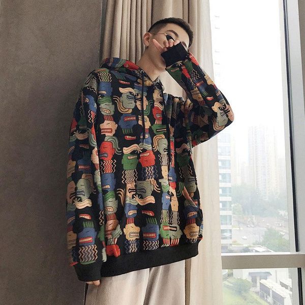 men's hoodies & sweatshirts spring autumn sweatshirt hooded trend korean loose-fitting clothes coat men plus size anime hoodie, Black
men's hoodies & sweatshirts spring autumn sweatshirt hooded trend korean loose-fitting clothes coat men plus size anime hoodie, Black