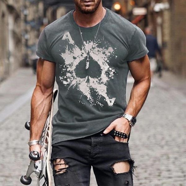 fashion men's tshirt loose oversize personality ace of spades printed t-shirt casual sports t-shirts, White;black
fashion men's tshirt loose oversize personality ace of spades printed t-shirt casual sports t-shirts, White;black