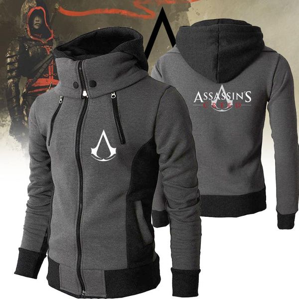 men's hoodies & sweatshirts 2021 fall/winter sweatshirt jacket double zipper fashion hooded sportswear assassin s-4xl, Black
men's hoodies & sweatshirts 2021 fall/winter sweatshirt jacket double zipper fashion hooded sportswear assassin s-4xl, Black