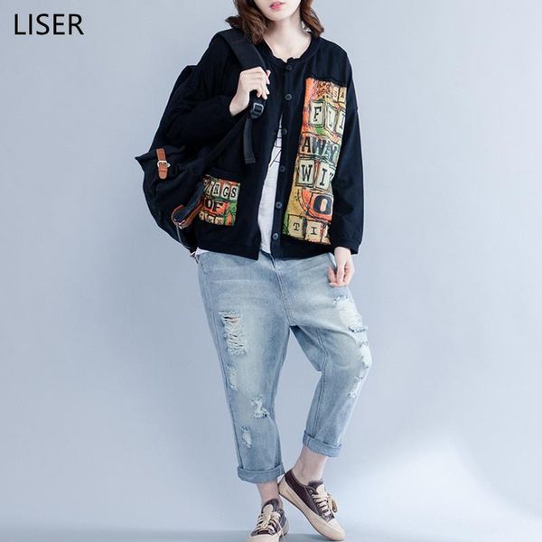 women's jackets autumn fashion long sleeved black jacket women casual slim letter printing 2021 trend cardigan cotton ll150, Black;brown
women's jackets autumn fashion long sleeved black jacket women casual slim letter printing 2021 trend cardigan cotton ll150, Black;brown