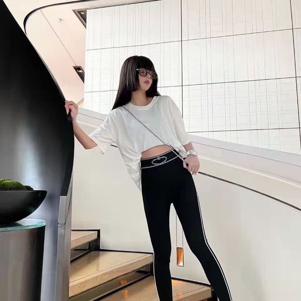 women's autumn 2021 new yoga pants letter printing tight thin elastic fashion slim fit high waist leggings, Black;white
women's autumn 2021 new yoga pants letter printing tight thin elastic fashion slim fit high waist leggings, Black;white