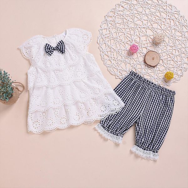 40 toddler child clothing baby girls ruffle lace frilled bowknot t shirts plaid shorts summer outfits clothes, White
40 toddler child clothing baby girls ruffle lace frilled bowknot t shirts plaid shorts summer outfits clothes, White