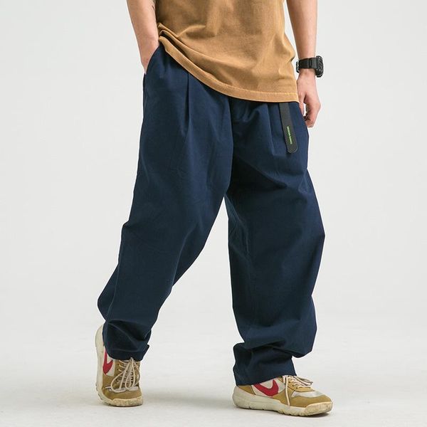 men clothing 2021 spring japanese solid color loose wide-leg overalls trendy male harlan casual straight trousers men's pants, Black
men clothing 2021 spring japanese solid color loose wide-leg overalls trendy male harlan casual straight trousers men's pants, Black