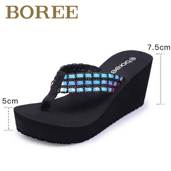 slippers boree women flip flops summer wedge sandals soft comfortable platform shoes ladies with heel outdoor beach bling, Black
slippers boree women flip flops summer wedge sandals soft comfortable platform shoes ladies with heel outdoor beach bling, Black