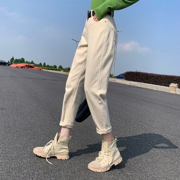 vintage harem female 2021 released white boyfriend brem pants for women denim pencil waistbands high-waisted jeans mother fit femme, Blue
vintage harem female 2021 released white boyfriend brem pants for women denim pencil waistbands high-waisted jeans mother fit femme, Blue