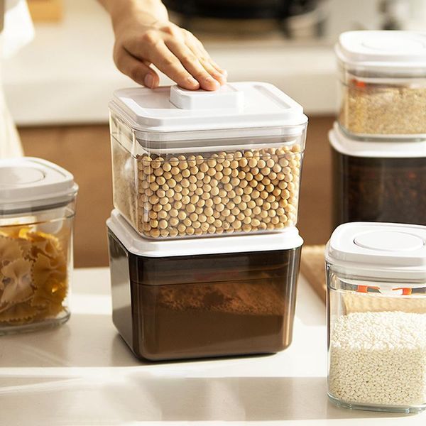 storage bottles & jars push plastic food box grains coffee beans sealed kitchen condiment containers with spoon tanks
storage bottles & jars push plastic food box grains coffee beans sealed kitchen condiment containers with spoon tanks