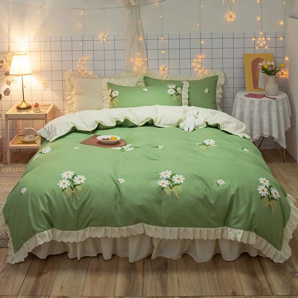 bedding sets korean green bedclothes luxury duvet cover set romantic lace girls princess quilts full single flowers
bedding sets korean green bedclothes luxury duvet cover set romantic lace girls princess quilts full single flowers