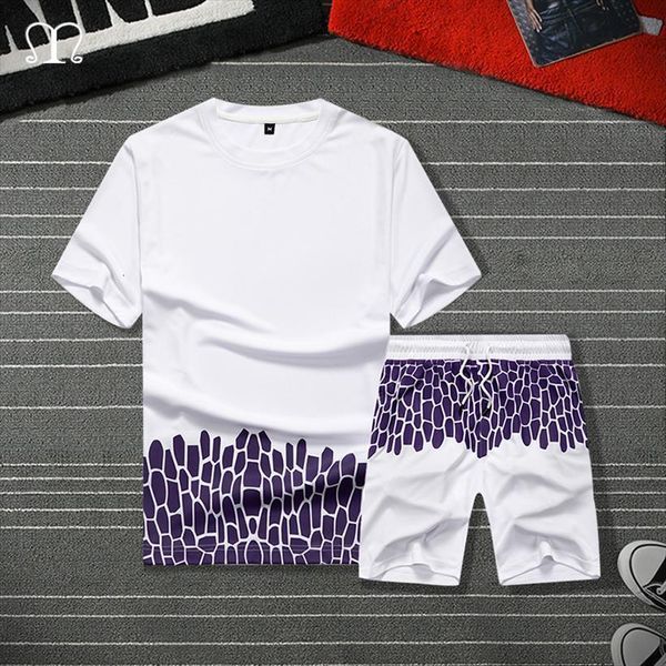casual set summer two men tracksuits piece sets white cotton short sleeve t shirt shorts sporting suit male trainingspak mannen, Gray
casual set summer two men tracksuits piece sets white cotton short sleeve t shirt shorts sporting suit male trainingspak mannen, Gray