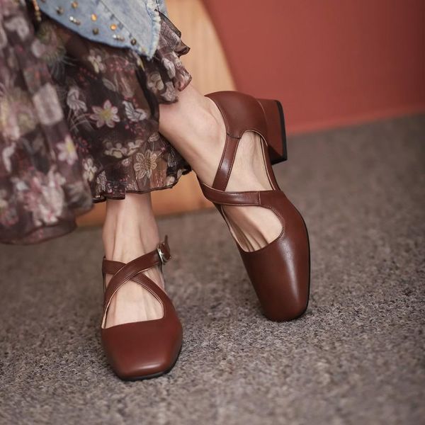 dress shoes british style vintage hollow mary jane women spring autumn square toe chunky mid heels cross-tied pumps woman size 32-46, Black
dress shoes british style vintage hollow mary jane women spring autumn square toe chunky mid heels cross-tied pumps woman size 32-46, Black