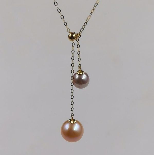 pendant necklaces elegant 6mm 8mm round genuine pearl chain necklace g18k, Silver
pendant necklaces elegant 6mm 8mm round genuine pearl chain necklace g18k, Silver