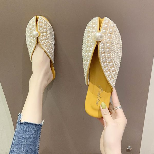 cover toe shoes mules for women 2021 string bead slippers summer slides pantofle fashion low flat luxury rubber pu retro, Black
cover toe shoes mules for women 2021 string bead slippers summer slides pantofle fashion low flat luxury rubber pu retro, Black