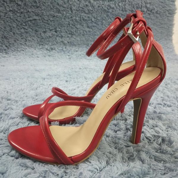sandals red leather high heel bridals dress party women sandal summer open toe ankle strap stiletto 10cm, Black
sandals red leather high heel bridals dress party women sandal summer open toe ankle strap stiletto 10cm, Black