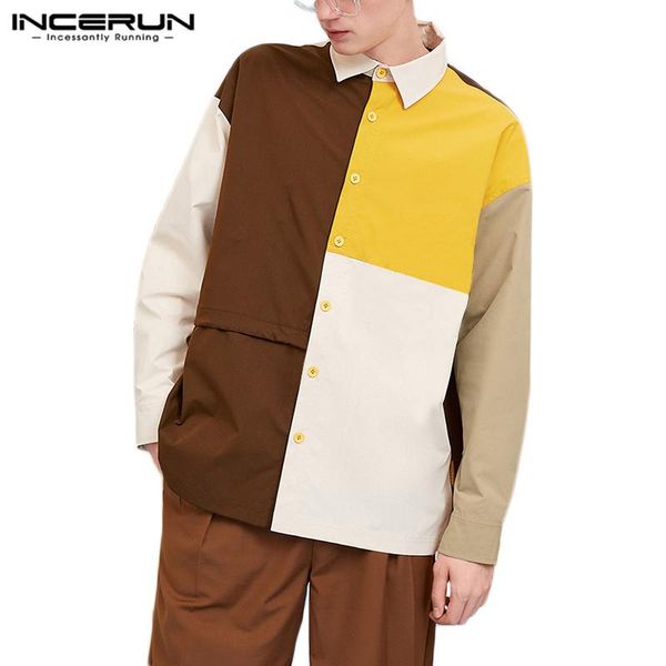 fashion patchwork shirt men brand lapel long sleeve chic streetwear blouse button personality spring 2021 camisas s-5xl men's casual sh, White;black
fashion patchwork shirt men brand lapel long sleeve chic streetwear blouse button personality spring 2021 camisas s-5xl men's casual sh, White;black