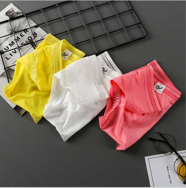 underpants ice silk underwear men translucent briefs low waist, Black;white 
underpants ice silk underwear men translucent briefs low waist, Black;white