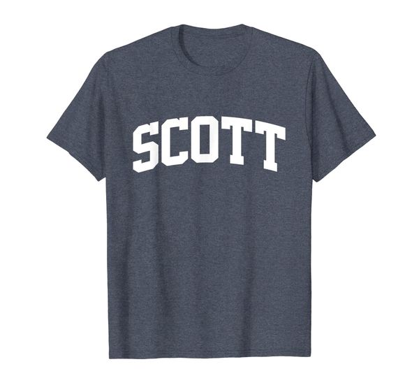 scott family first last name arch t-shirt, White;black 
scott family first last name arch t-shirt, White;black