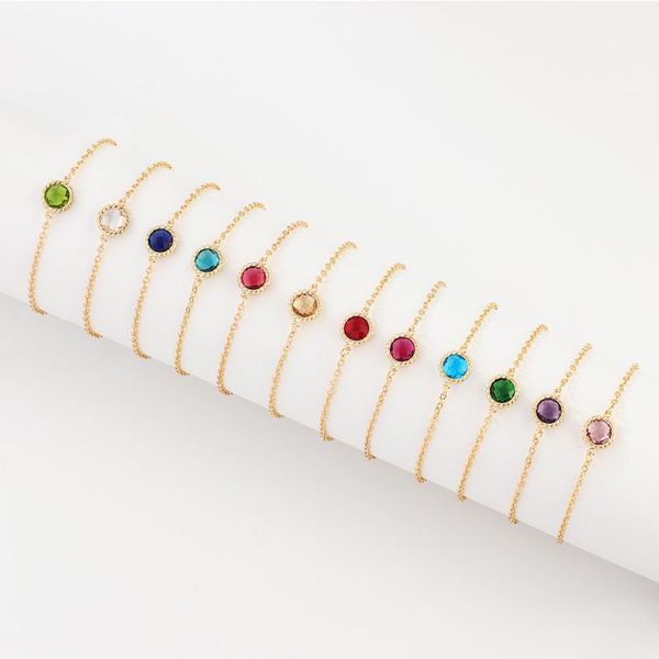 charm bracelets gojomem gold color simple synthetic cut gem personalized hand chain memorable bracelet for womem birthday gifts fashion jewe, Golden;silver
charm bracelets gojomem gold color simple synthetic cut gem personalized hand chain memorable bracelet for womem birthday gifts fashion jewe, Golden;silver
