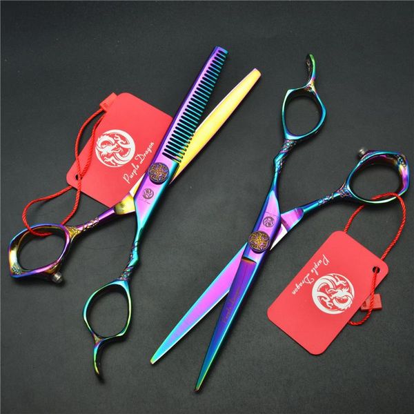 hair scissors 9001# 2pcs/one pair 6.0'' purple hairdressing 440c cutting + thinning shears professional human 
hair scissors 9001# 2pcs/one pair 6.0'' purple hairdressing 440c cutting + thinning shears professional human