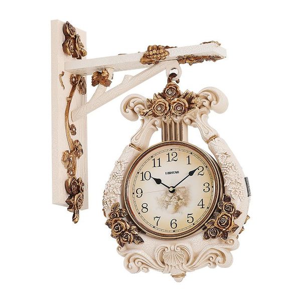 wall clocks european style double face clock fashion household living room silent hanging watch light luxury creative home decoration
wall clocks european style double face clock fashion household living room silent hanging watch light luxury creative home decoration