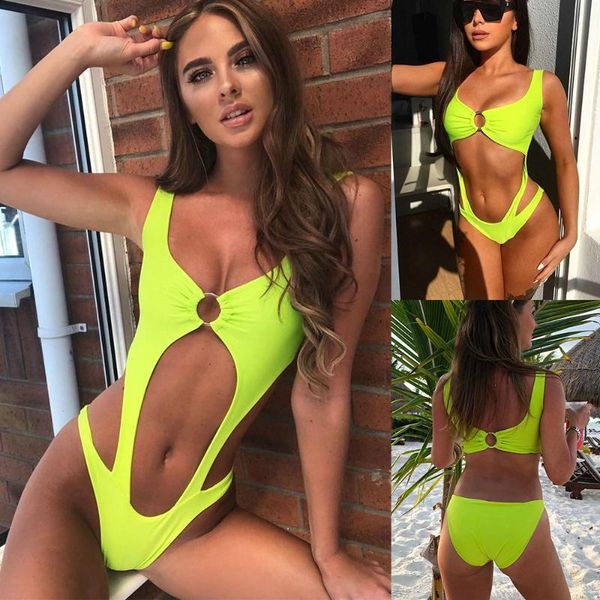 summer fluorescent green tummy cut out thong women swimwear one piece swimsuit female bather backless bathing suit swim women's jumpsui, Black;white
summer fluorescent green tummy cut out thong women swimwear one piece swimsuit female bather backless bathing suit swim women's jumpsui, Black;white