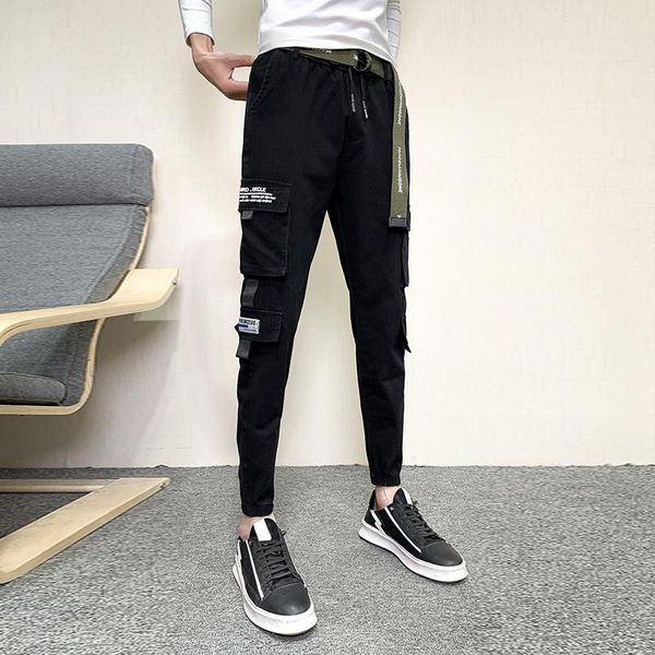 3colors spring summer cargo pants men thin slim fit mens harem side pocket decor streetwear joggers trousers male 34 men's, Black
3colors spring summer cargo pants men thin slim fit mens harem side pocket decor streetwear joggers trousers male 34 men's, Black