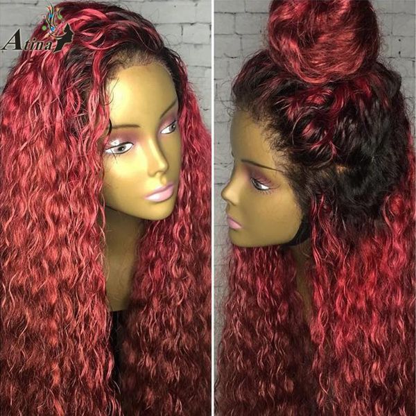 lace wigs 13x6 ombre human hair wig deep wave curly 1b 99j burgunday front burgandy red frontal closure for women, Black;brown
lace wigs 13x6 ombre human hair wig deep wave curly 1b 99j burgunday front burgandy red frontal closure for women, Black;brown