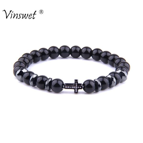 micro pave cz cross mens bracelet natural stone black onyx beads bracelets & bangles for women handmade lucky jewelry beaded, strands
micro pave cz cross mens bracelet natural stone black onyx beads bracelets & bangles for women handmade lucky jewelry beaded, strands