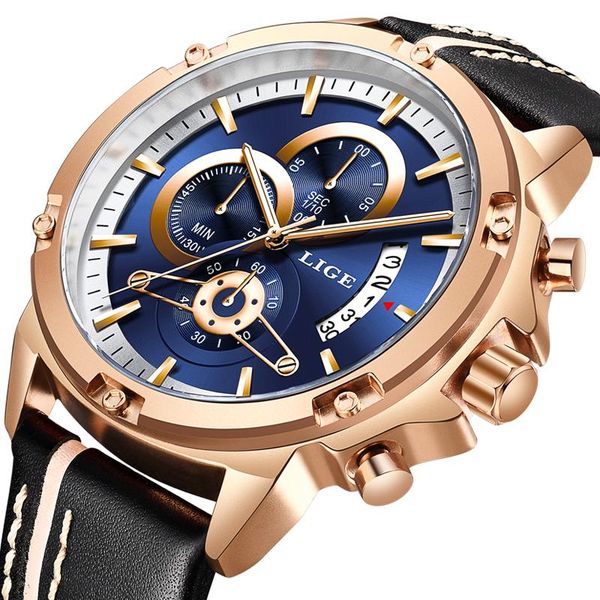wristwatches lige sport watch analog quartz watches men mens leather waterproof wristwatch relogio masculino+box, Slivery;brown
wristwatches lige sport watch analog quartz watches men mens leather waterproof wristwatch relogio masculino+box, Slivery;brown