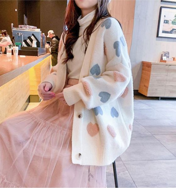 women's knits & tees sweater coat women autumn and winter style lazy wind small fresh sweet knitted cardigan tide pink beige khaki1, White
women's knits & tees sweater coat women autumn and winter style lazy wind small fresh sweet knitted cardigan tide pink beige khaki1, White