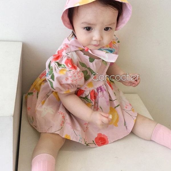 girl's dresses 2pcs born baby girls dress hat toddler floral flower princess one piece kids cotton clothes sets outfits, Red;yellow
girl's dresses 2pcs born baby girls dress hat toddler floral flower princess one piece kids cotton clothes sets outfits, Red;yellow