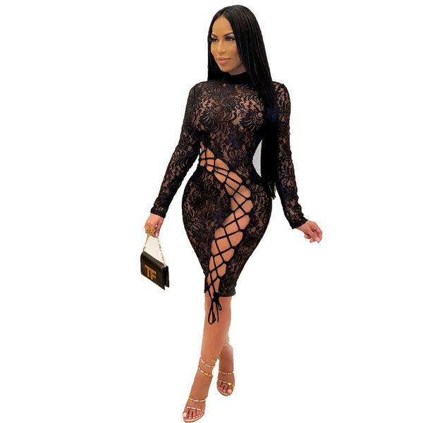 casual dresses spring and autumn women's wear solid-color tight long-sleeved lace patchwork dress club outfits, Black;gray
casual dresses spring and autumn women's wear solid-color tight long-sleeved lace patchwork dress club outfits, Black;gray