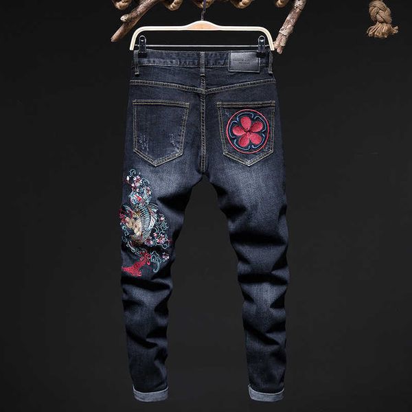 men's jeans jeans men ripped fashion carp embroidery skinny biker streetwear stretch slim fit motorcycle man joggers denim trousers nzv, Blue
men's jeans jeans men ripped fashion carp embroidery skinny biker streetwear stretch slim fit motorcycle man joggers denim trousers nzv, Blue