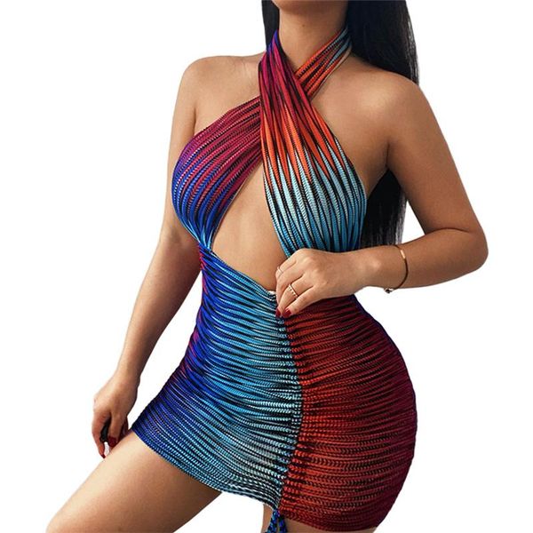 casual dresses women summer hollow out drawstring dress blue halter neck sleeveless short bodycon slim mini, Black;gray
casual dresses women summer hollow out drawstring dress blue halter neck sleeveless short bodycon slim mini, Black;gray