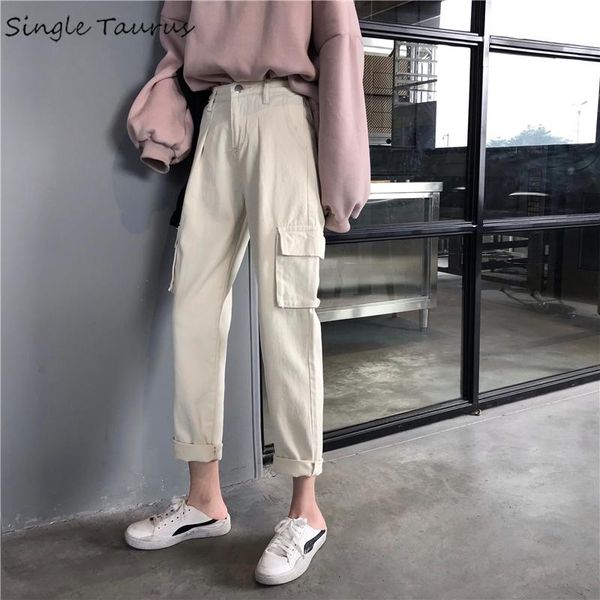 women's pants & capris 2021 korean straight cargo women fashion streetwear boyfriend loose joggers sweat woman white black pantalones, Black;white
women's pants & capris 2021 korean straight cargo women fashion streetwear boyfriend loose joggers sweat woman white black pantalones, Black;white