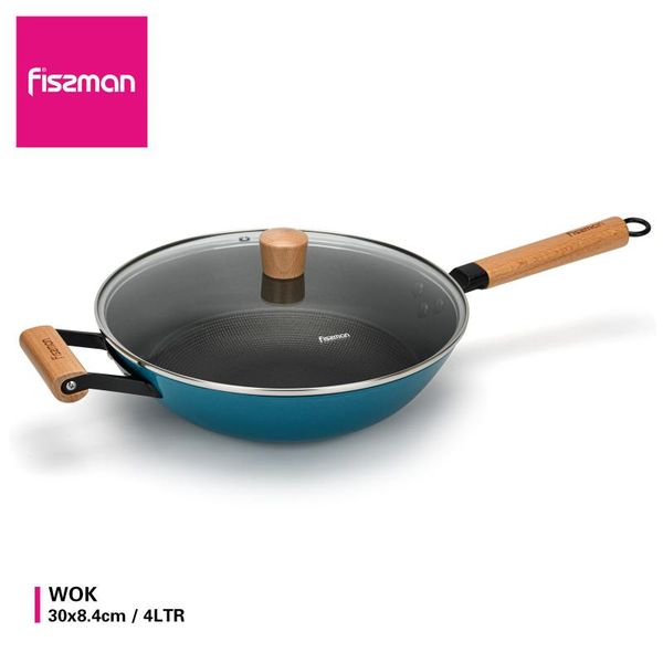 pans fissman non-stick coating cast iron wok pan with glass seagreen enamelled lightweight
pans fissman non-stick coating cast iron wok pan with glass seagreen enamelled lightweight