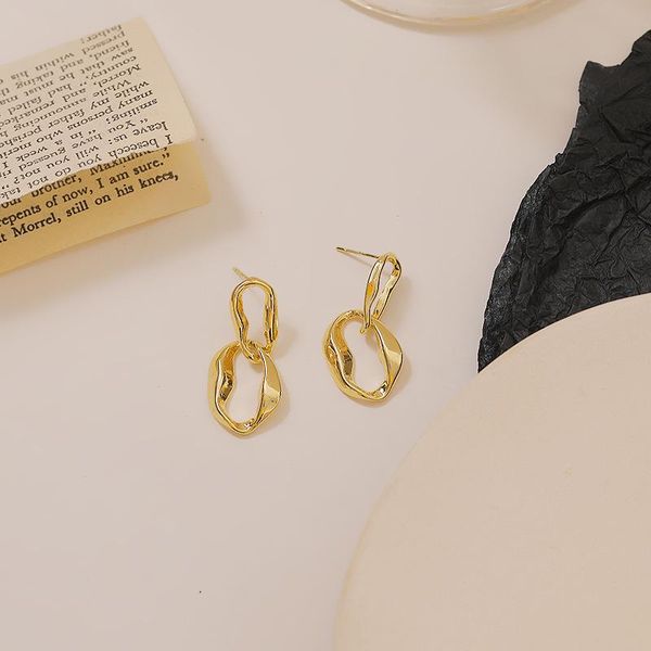hoop & huggie women's earrings two loops irregular ear stud gold color vintage metal retro 2021 trendy fashion female jewelry, Golden;silver
hoop & huggie women's earrings two loops irregular ear stud gold color vintage metal retro 2021 trendy fashion female jewelry, Golden;silver