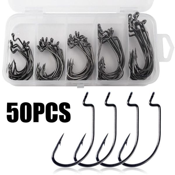 50pcs fishing hooks worm soft bait fish with plastic box
50pcs fishing hooks worm soft bait fish with plastic box