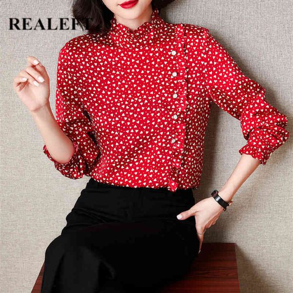 printed women chiffon blouse elegant ruffled neck long sleeve casual ol style ladies shirts female 210428, White
printed women chiffon blouse elegant ruffled neck long sleeve casual ol style ladies shirts female 210428, White