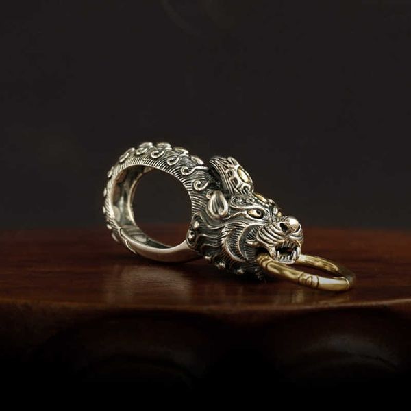 new car keychain men's waistband personalized creative gift lucky pixiu metal key ring pendant jewelry accessories h0915, Silver
new car keychain men's waistband personalized creative gift lucky pixiu metal key ring pendant jewelry accessories h0915, Silver