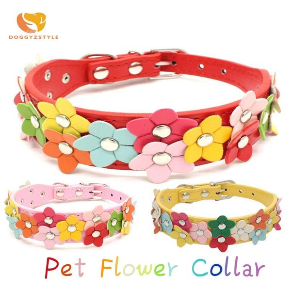 dog collars & leashes pet floral collar pu puppy colorful flower decoration multiple color cat neck strap necklace chain design
dog collars & leashes pet floral collar pu puppy colorful flower decoration multiple color cat neck strap necklace chain design