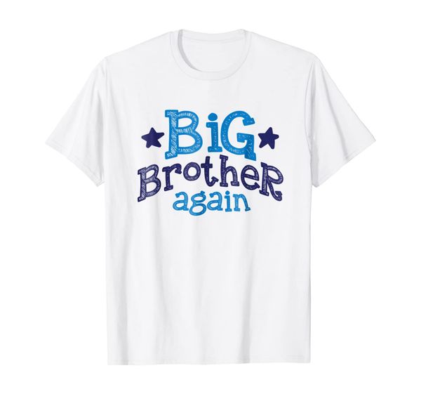 big brother again t-shirt - cool sibling elder son boy gift, White;black
big brother again t-shirt - cool sibling elder son boy gift, White;black