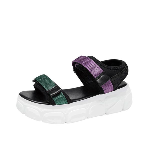 sandals women's summer casual sports platform 2021 female fashion comfortable rubber vulcanize flat shoes, Black
sandals women's summer casual sports platform 2021 female fashion comfortable rubber vulcanize flat shoes, Black