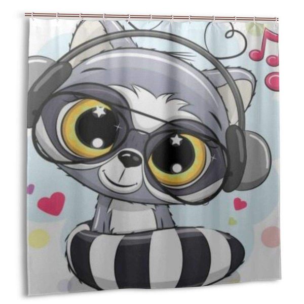shower curtain,cute cartoon raccoon headphones,custom design waterproof shower curtains bathroom decor include hooks, extra long
shower curtain,cute cartoon raccoon headphones,custom design waterproof shower curtains bathroom decor include hooks, extra long
