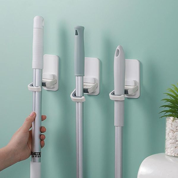 hooks & rails broom mop holder wall mount self-adhesive no trace hanger organizer garage kitchen bathroom storage multi-purpose hook
hooks & rails broom mop holder wall mount self-adhesive no trace hanger organizer garage kitchen bathroom storage multi-purpose hook